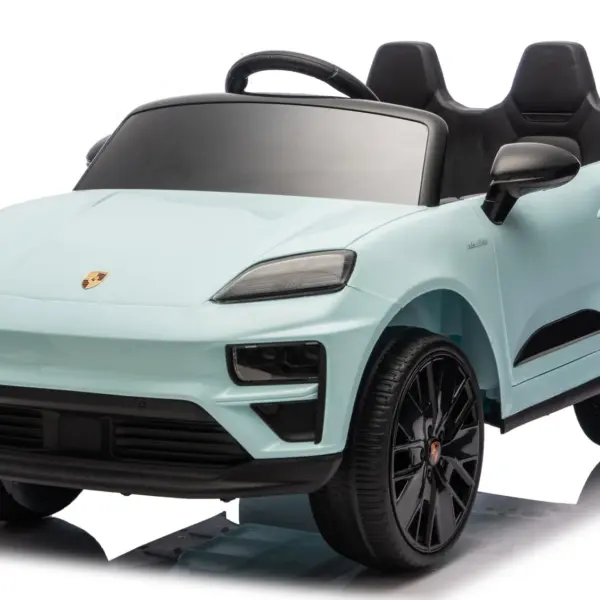 Porsche Macan elektriline lasteauto, 140W, 12V, EVA-rattad, ökonahkne iste, Premium, sinine