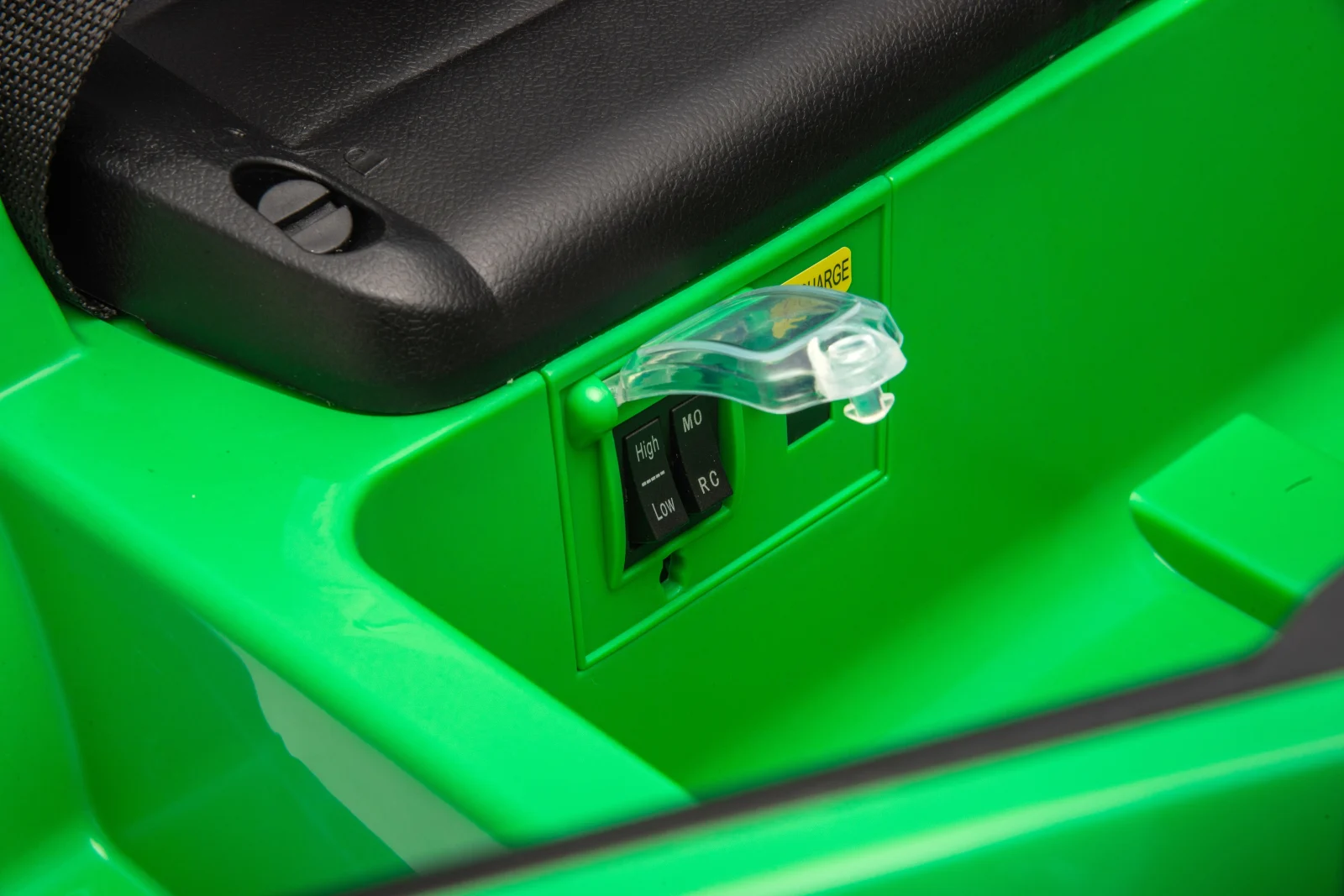 Porsche Macan elektriline lasteauto, 140W, 12V, EVA-rattad, ökonahkne iste, Premium, roheline - Pilt 4