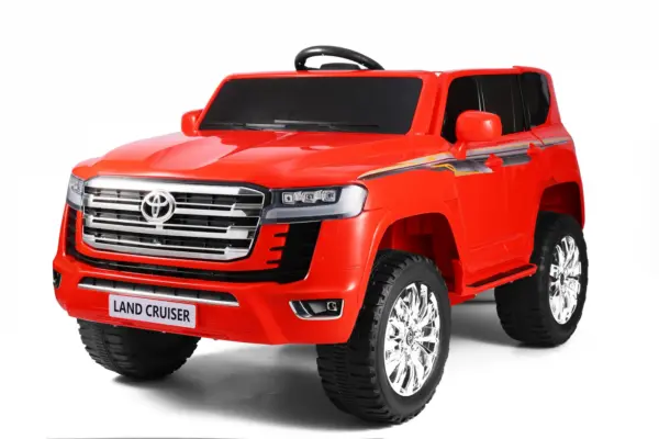 Litsentseeritud elektriline lasteauto Toyota Land Cruiser, 2 istekohta, 140W, 12V, PREMIUM, punane