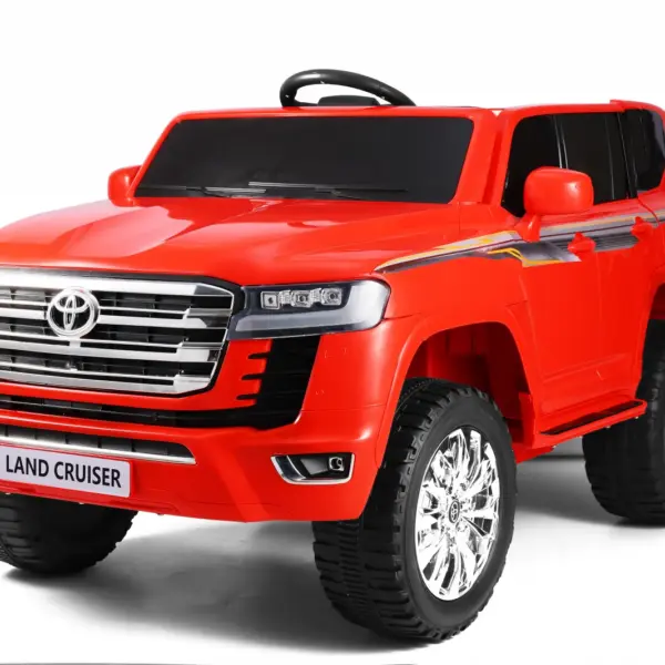 Litsentseeritud elektriline lasteauto Toyota Land Cruiser, 2 istekohta, 140W, 12V, PREMIUM, punane