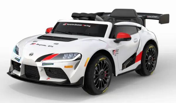 Toyota Supra GR elektriline lasteauto, 12V 90W, valge