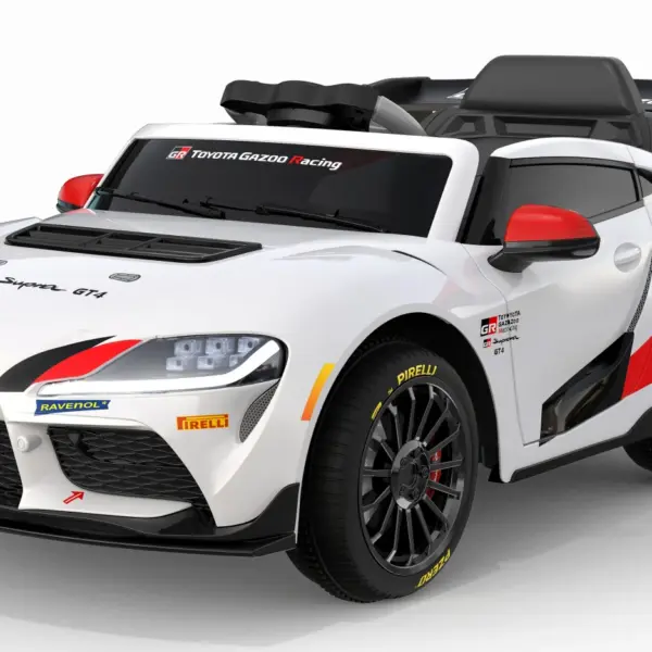 Toyota Supra GR elektriline lasteauto, 12V 90W, valge