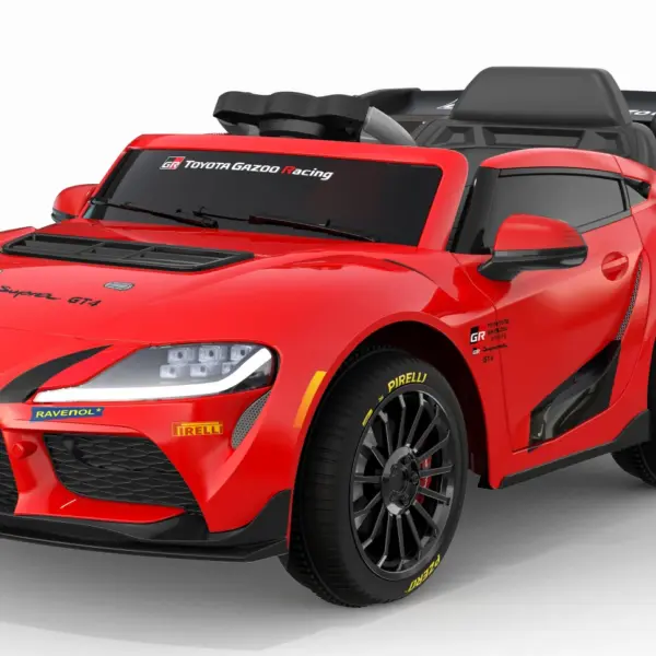 Toyota Supra GR elektriline lasteauto, 12V 90W, punane