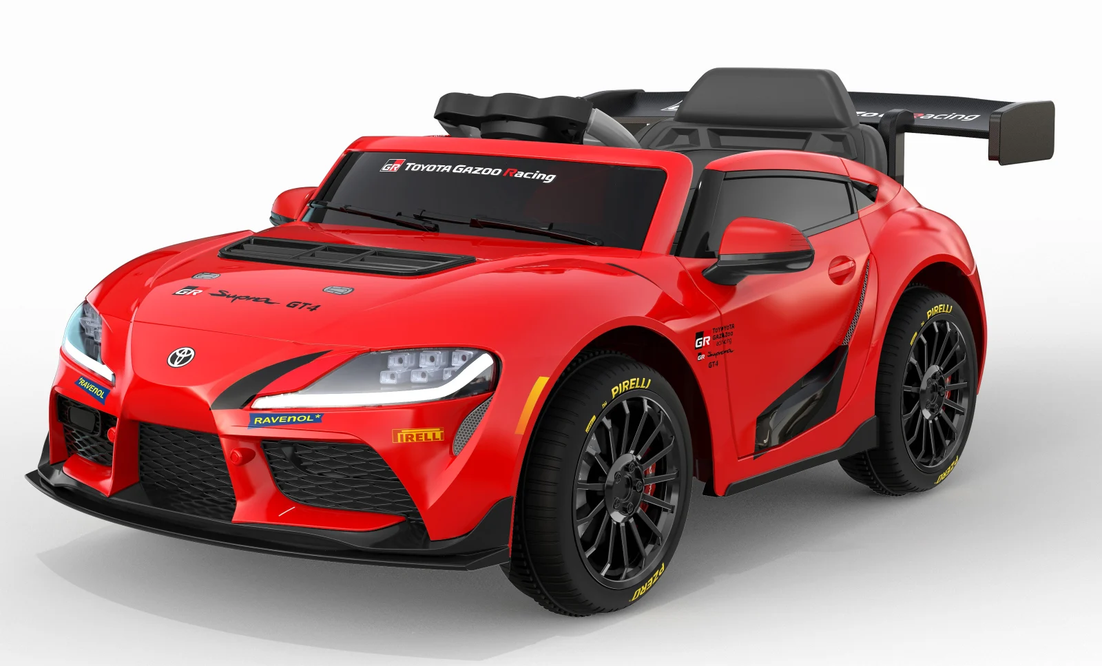 Toyota Supra GR elektriline lasteauto, 12V 90W, punane