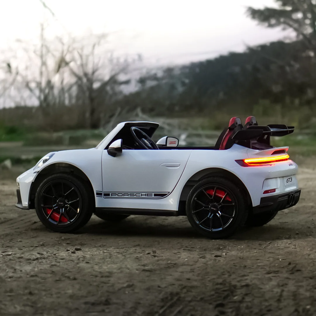Elektriline lasteauto Porsche 911 GT3 Premium 320W 24V 14Ah, 2-kohaline, valge - Pilt 3