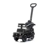 2-ühes lasteauto ja jalgadeta jooksuratas, litsentseeritud, Mercedes G350d, päikesevisiiriga, must