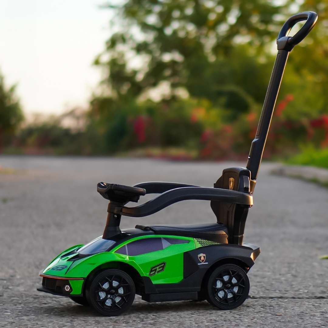 2-ühes lasteauto ja jalgadeta jooksuratas Lamborghini Essenza SCV12, roheline - Pilt 5