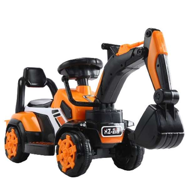 Lasteekskavaator BJXZ216 käsitsi juhitava koppaga, elektrita, oranž