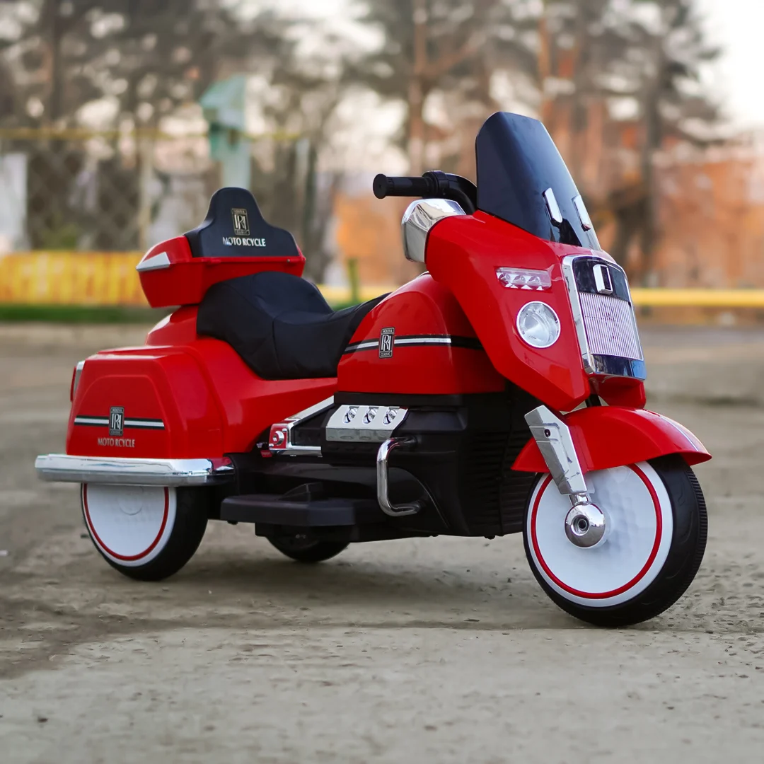Elektriline lastemootorratas Chopper Royce, 12V 80W, kaugjuhtimispuldi ja Bluetoothiga, punane - Pilt 2