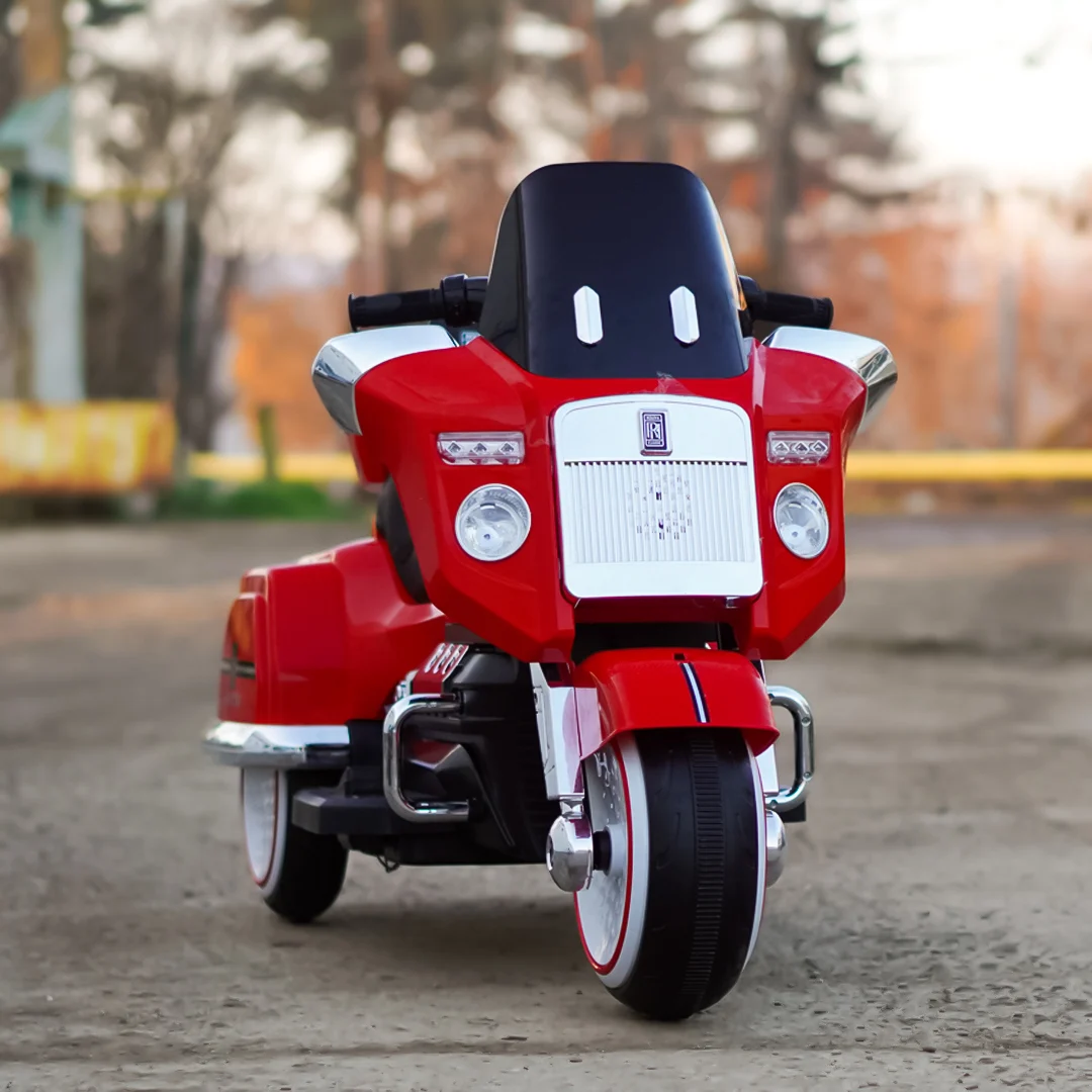Elektriline lastemootorratas Chopper Royce, 12V 80W, kaugjuhtimispuldi ja Bluetoothiga, punane - Pilt 4