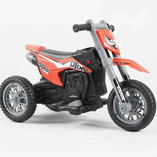 Elektriline lastemotorratas, enduro tüüp, 60W, 12V, oranž