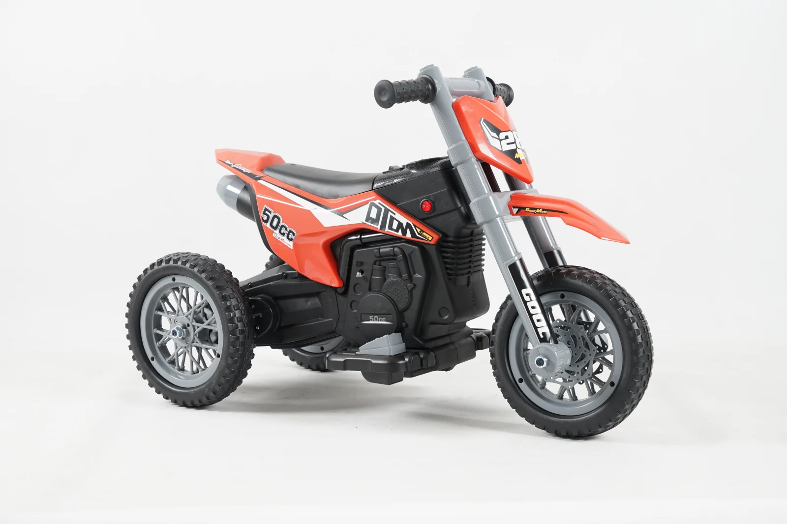 Elektriline lastemotorratas, enduro tüüp, 60W, 12V, oranž