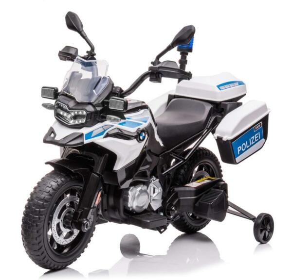 BMW F850 GS litsentseeritud elektriline politsei-motoratas lastele, 90W 12V, EVA rehvidega