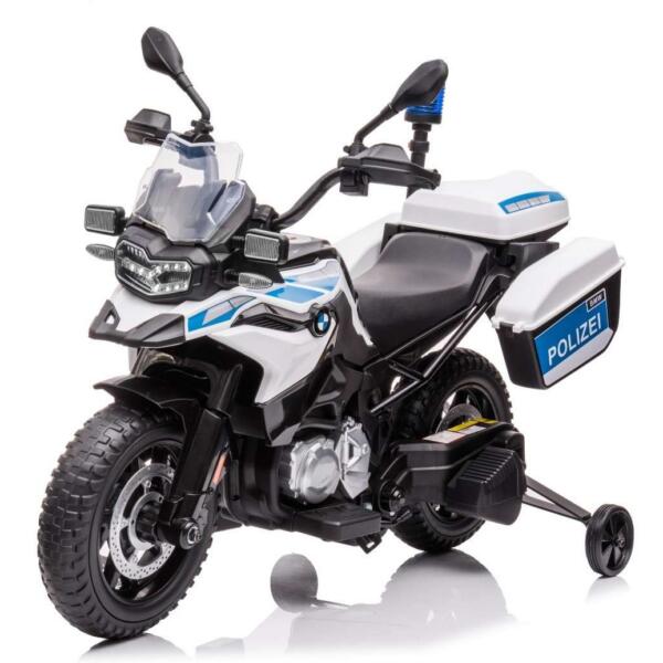 BMW F850 GS litsentseeritud elektriline politsei-motoratas lastele, 90W 12V, EVA rehvidega