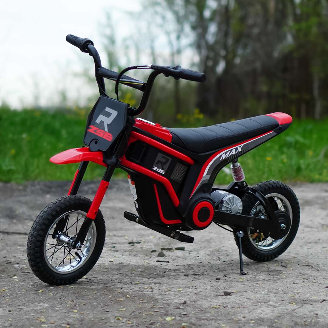 Elektriline laste mootorratas, enduro tüüpi, vanuses 5-10 aastat, 350W, 24V, punane - Pilt 3
