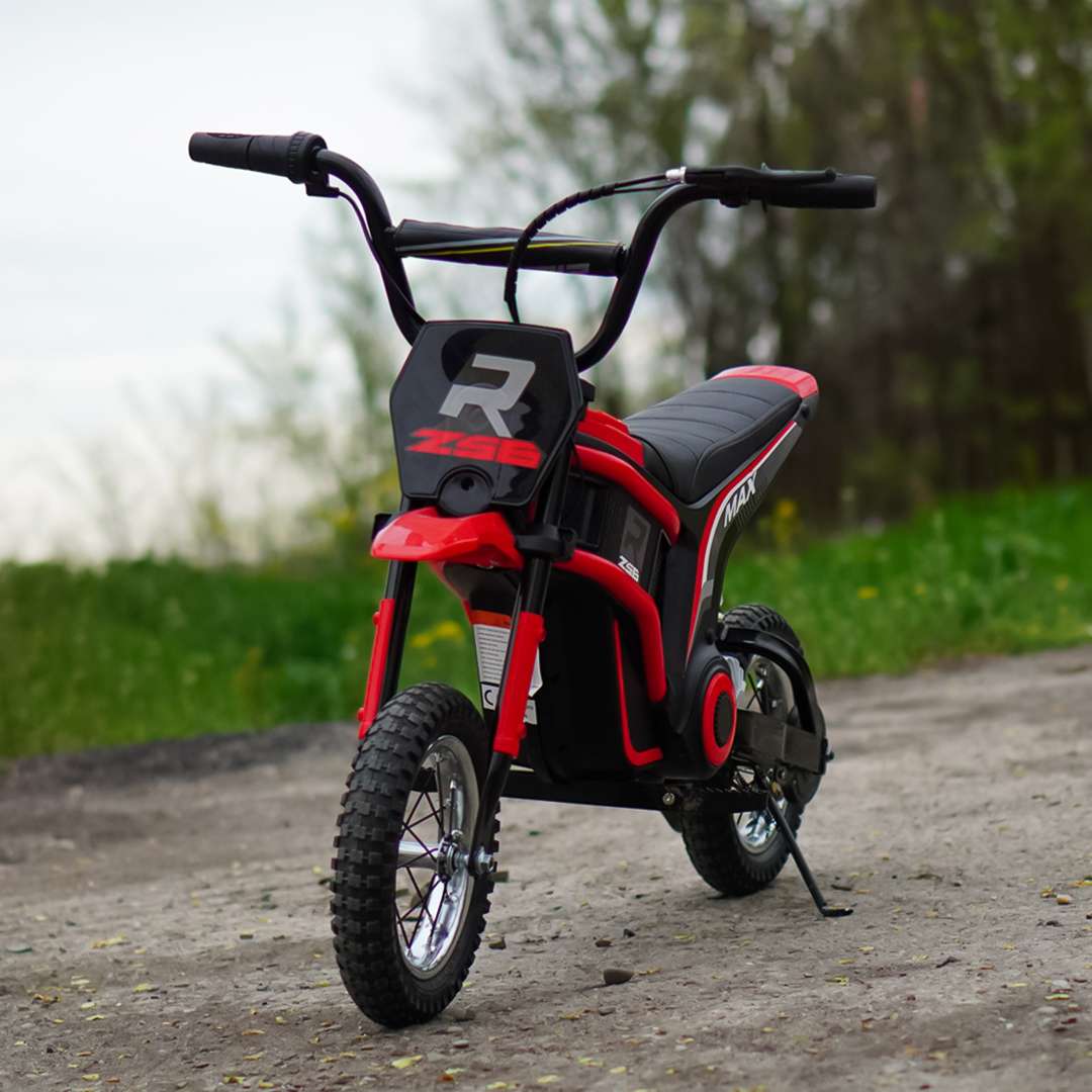Elektriline laste mootorratas, enduro tüüpi, vanuses 5-10 aastat, 350W, 24V, punane - Pilt 2