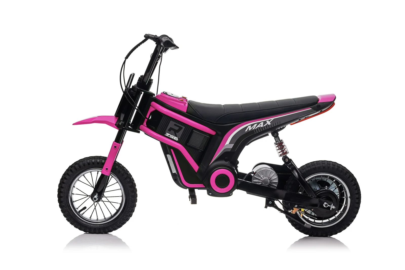 Elektriline laste mootorratas, enduro tüüpi, vanuses 5-10 aastat, 350W, 24V, roosa - Pilt 4