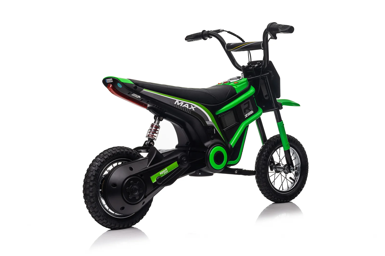 Elektriline laste mootorratas, enduro tüüpi, vanuses 5-10 aastat, 350W, 24V, roheline - Pilt 4