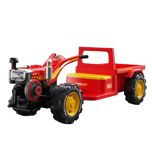 Elektriline lastetraktor, 70W 12V, vanemliku kontrolli puldiga, punane