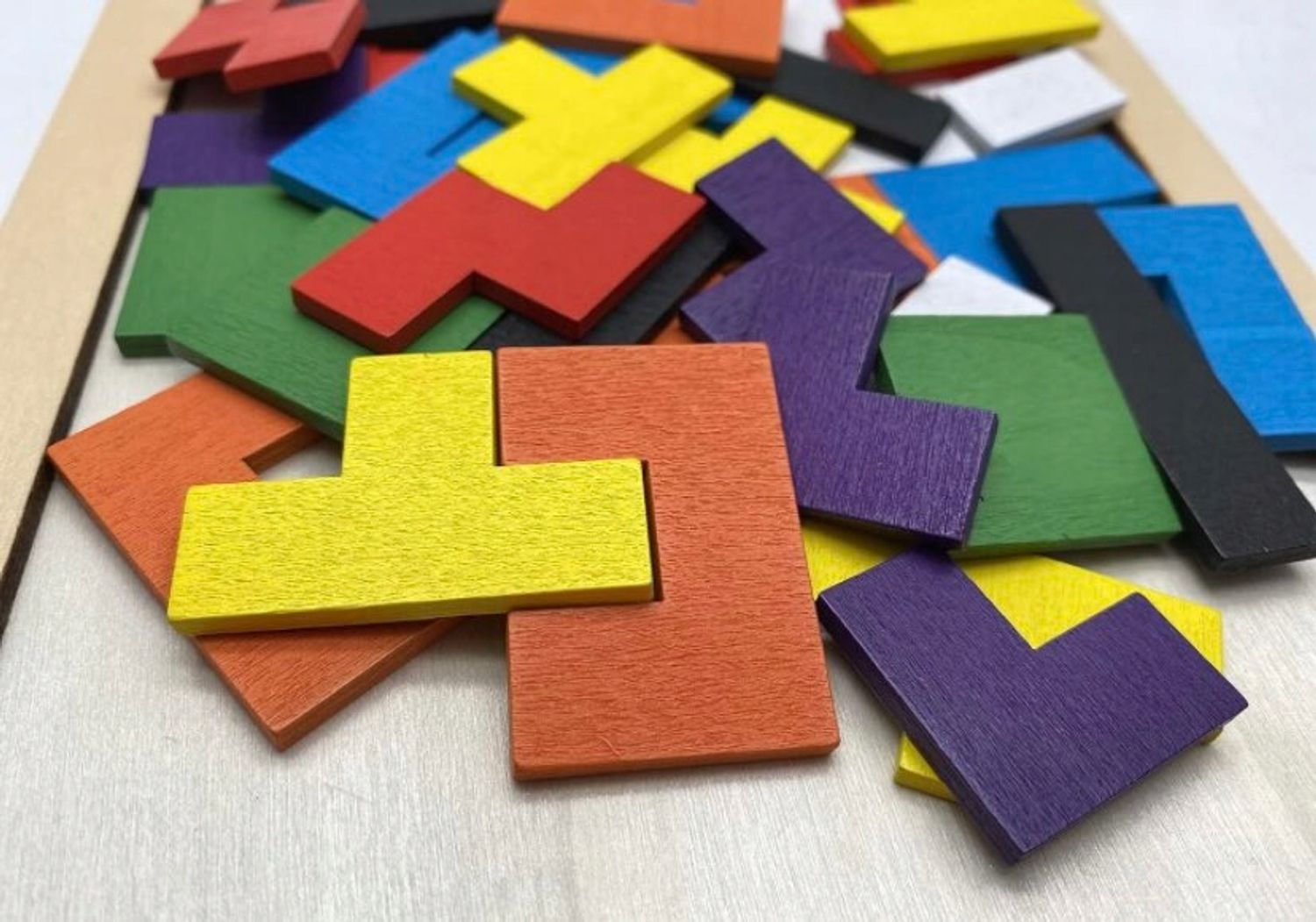 Tetris puidust klotsimõistatus, Montessori 3D loogikamäng - Pilt 10