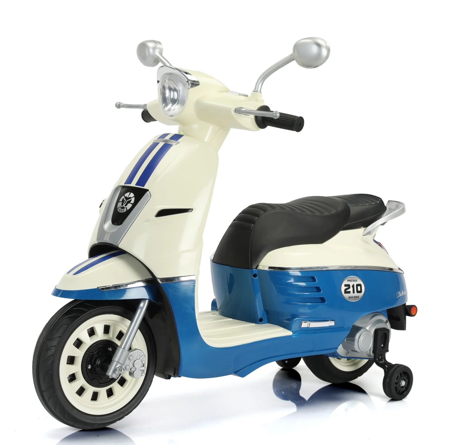Elektriline lastemoped Retro mudel, 2 lapsele, 70W, 12V, premium, bluetooth