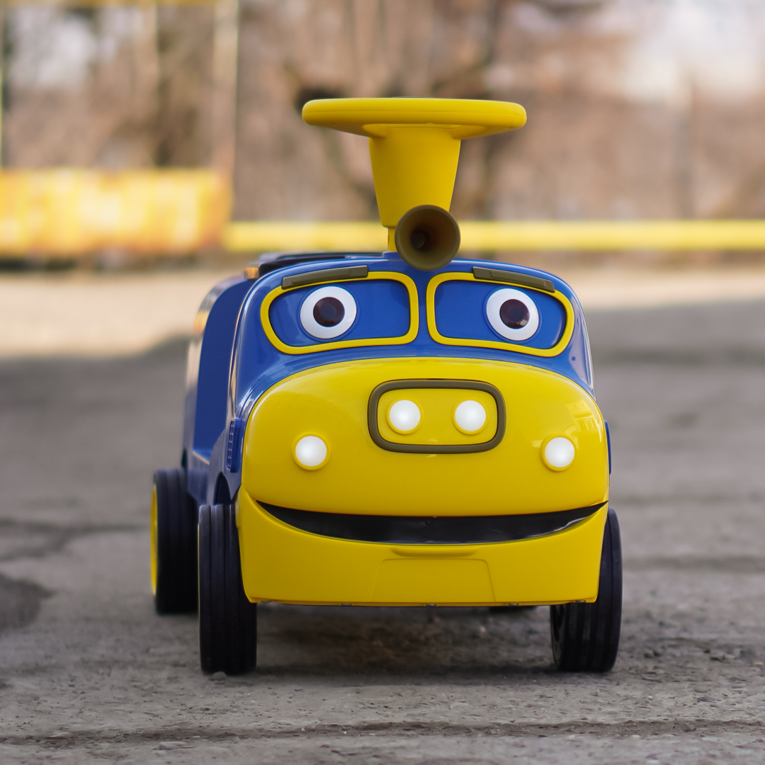 CHUGGINGTON elektriline sõiduke-rong 2 lapsele, vanuses 3-6 aastat, 12V 90W, pehmed rattad, sinine - Pilt 3