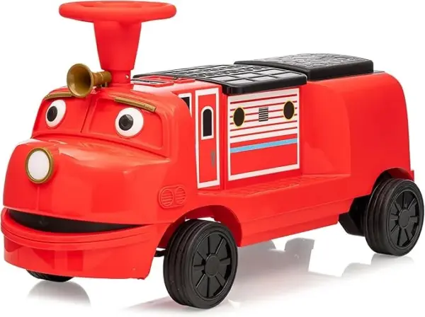 CHUGGINGTON elektriline sõiduke-rong 2 lapsele, vanuses 3-6 aastat, 12V 90W, pehmed rattad, punane