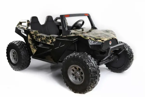 XXL elektriline laste UTV buggy, 4 istekohta, 500W, 24V, 14Ah, kamuflaaždisain