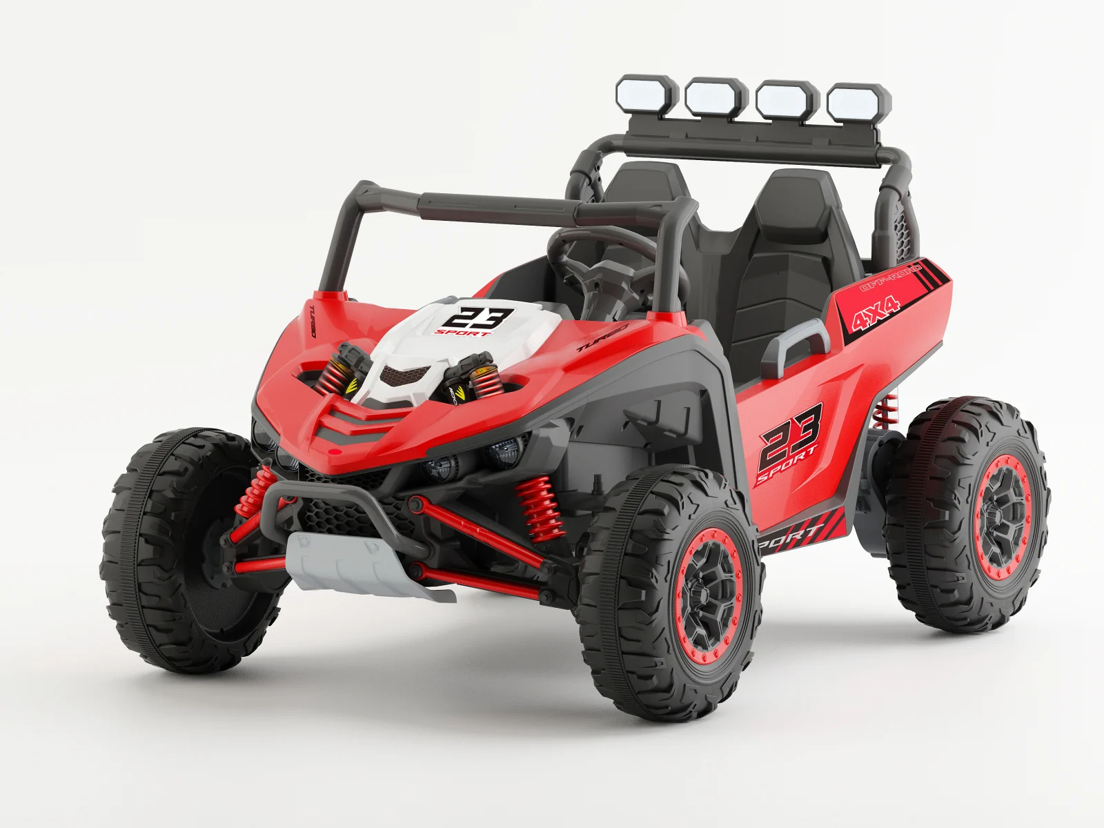 Arrow Dune-Buggy elektriline UTV, 12V 220W, kahekohaline, Premium, punane - Pilt 3