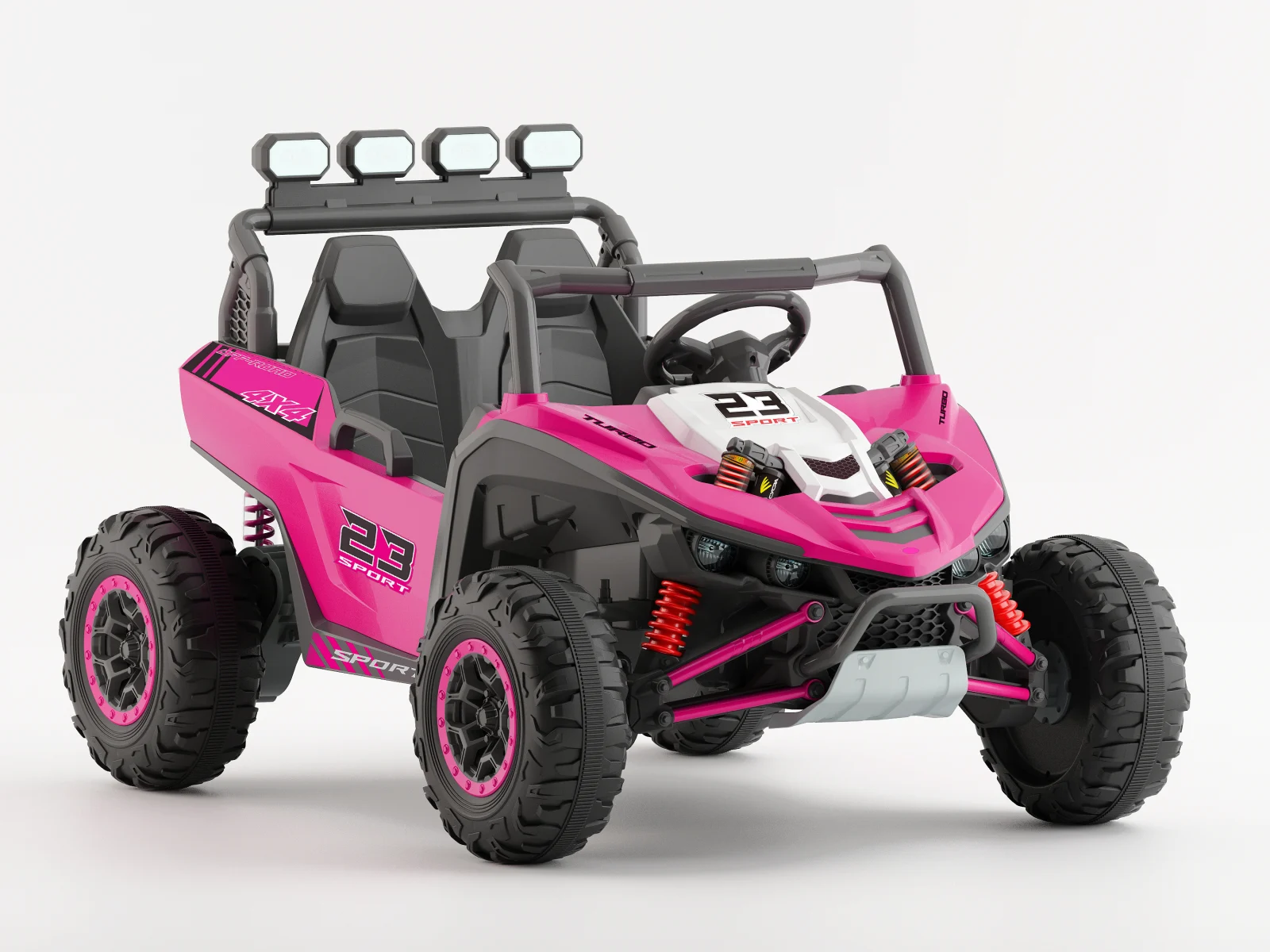 Arrow Dune-Buggy elektriline UTV, 12V 220W, kahekohaline, Premium, roosa - Pilt 4