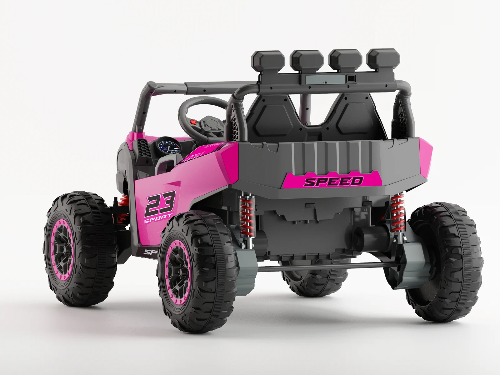 Arrow Dune-Buggy elektriline UTV, 12V 220W, kahekohaline, Premium, roosa - Pilt 2