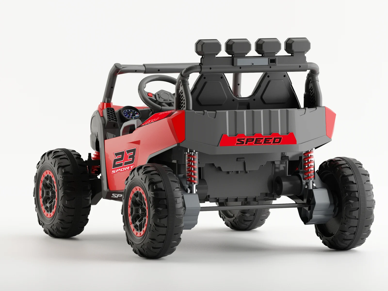 Arrow Dune-Buggy elektriline UTV, 24V 300W, kahekohaline, Premium, punane - Pilt 3