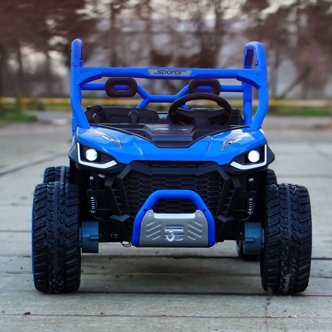 Elektriline lasteUTV Ranger 4x4, 2 istekohta, 300W 24V, Premium, sinine - Pilt 2