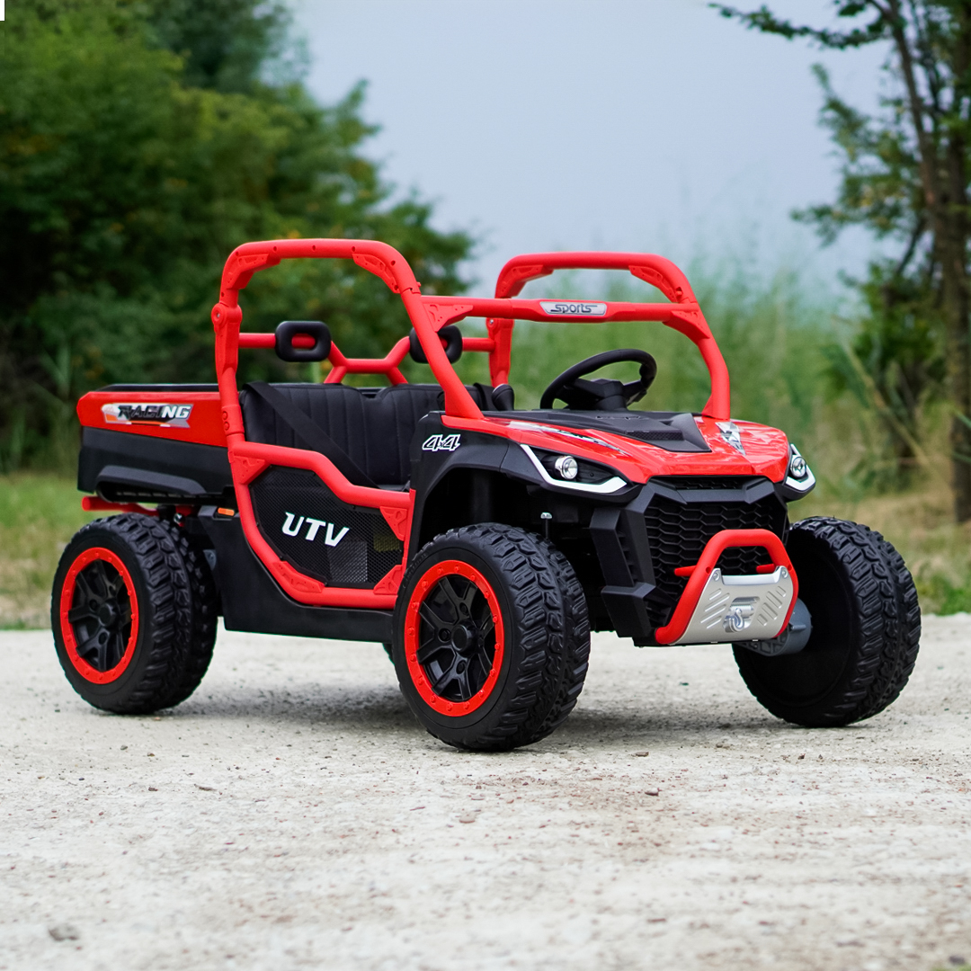 Elektriline lasteUTV Ranger 4x4, 2 istekohta, 300W 24V, Premium, punane - Pilt 4