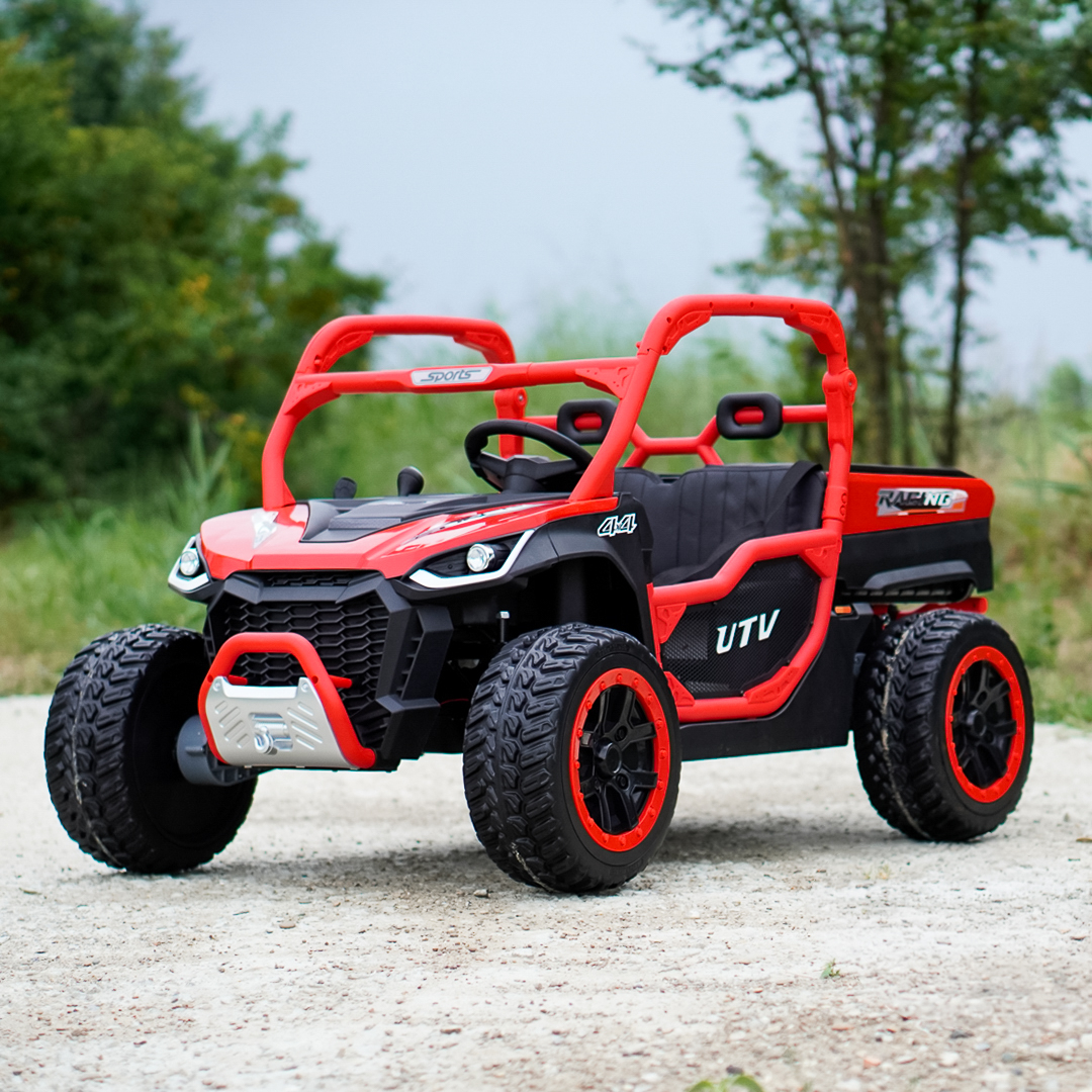 Elektriline lasteUTV Ranger 4x4, 2 istekohta, 300W 24V, Premium, punane - Pilt 2
