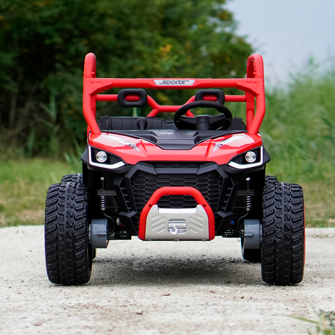 Elektriline lasteUTV Ranger 4x4, 2 istekohta, 300W 24V, Premium, punane - Pilt 3