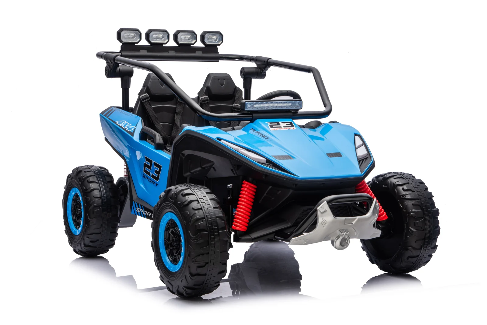 Vector V2 Dune-Buggy elektriline UTV 2 lapsele, 220W, 12V, EVA-rattad, ökonahk, Premium, sinine - Pilt 2
