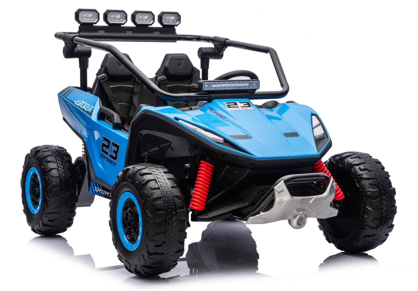 Vector V2 Dune-Buggy elektriline UTV 2 lapsele, 220W, 12V, EVA-rattad, ökonahk, Premium, sinine - Pilt 5