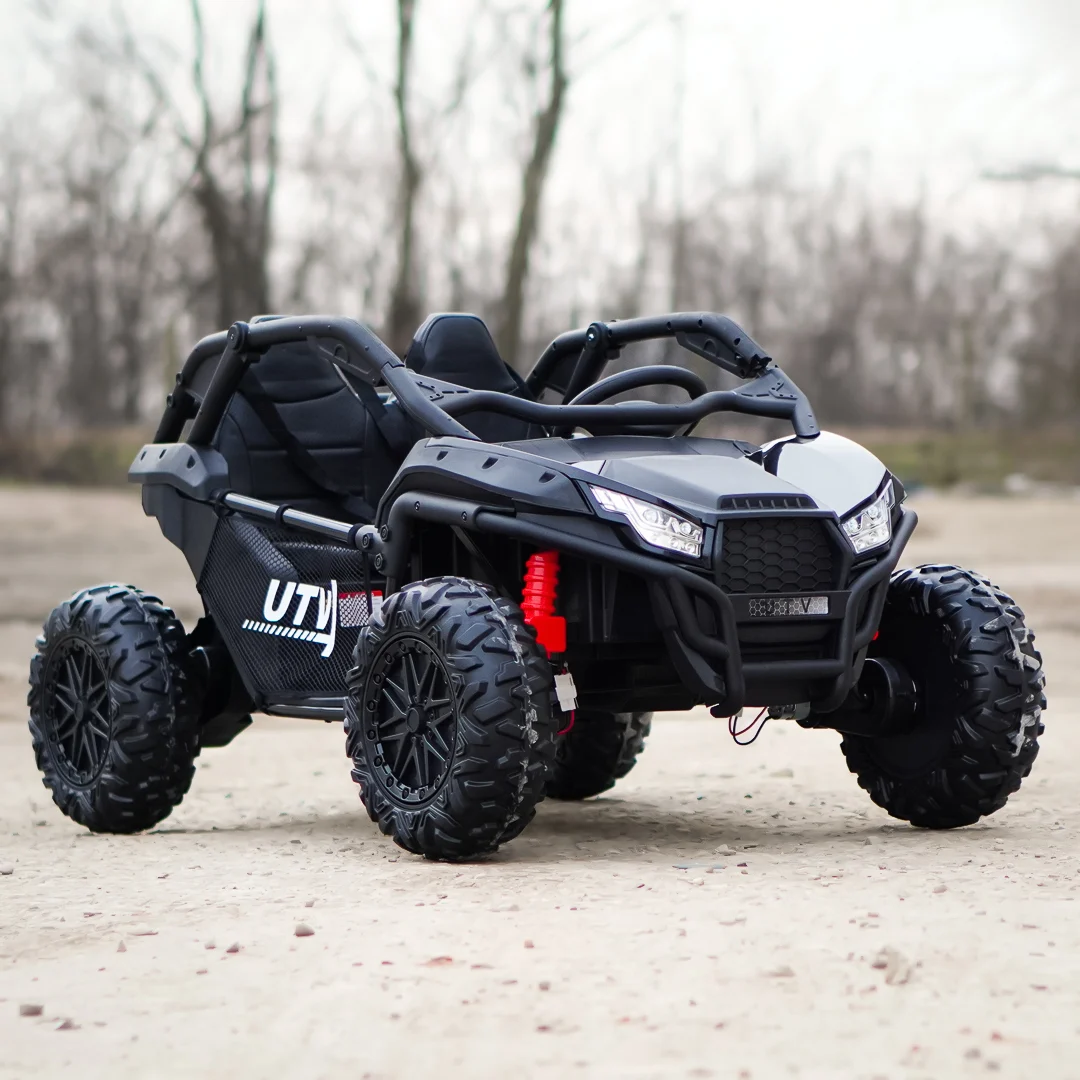 Elektriline laste UTV Dune-Buggy SPORT, 2 istekohta, 800W, 24V 10Ah, 4x4, premium, must - Pilt 2