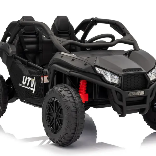 Elektriline laste UTV Dune-Buggy SPORT, 2 istekohta, 800W, 24V 10Ah, 4x4, premium, must
