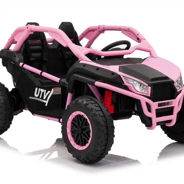 Elektriline laste UTV Dune-Buggy SPORT, 2 istekohta, 800W, 24V 10Ah, 4x4, premium, roosa
