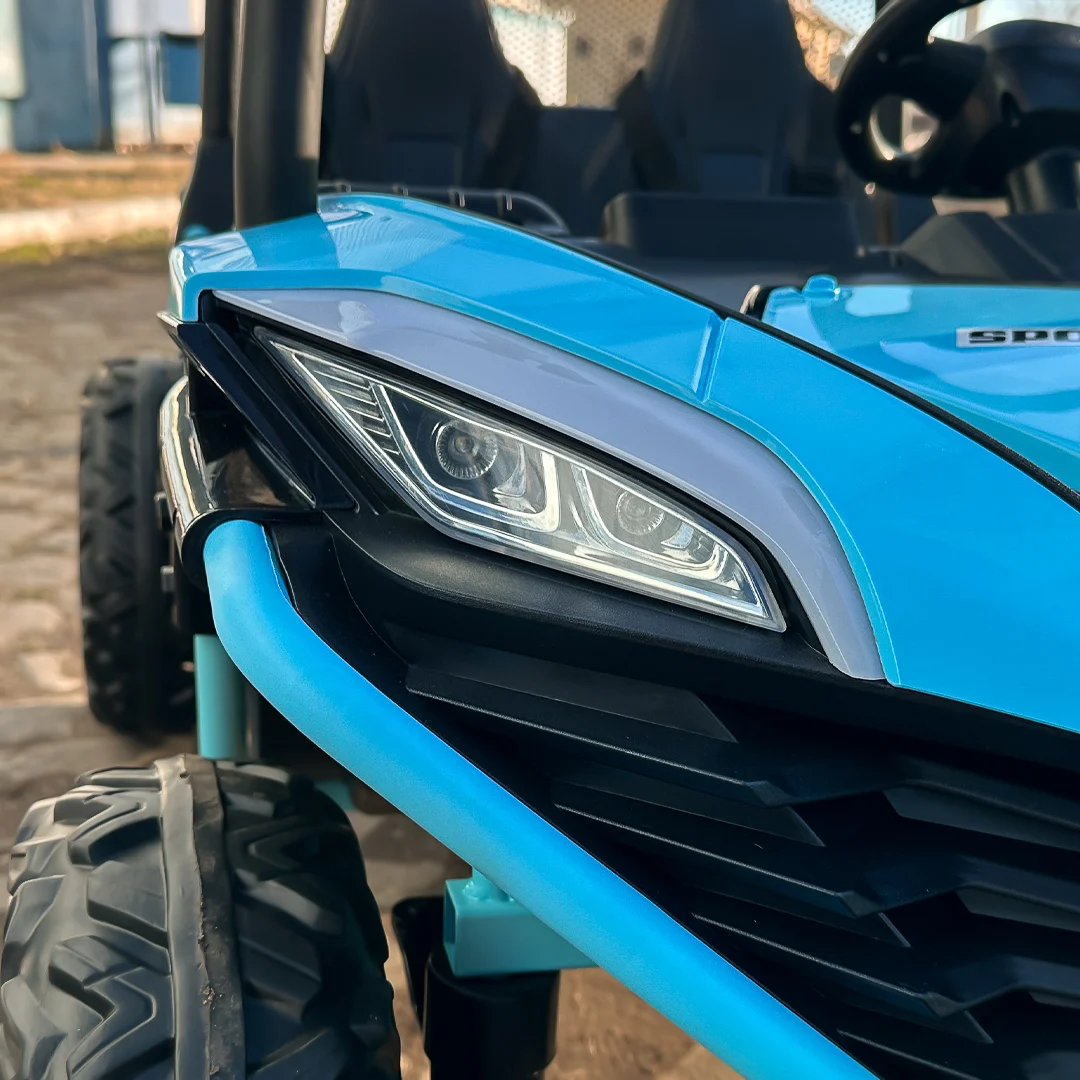 Elektriline lasteUTV Dune-Buggy, 2 istekohta, 200W, 12V, EVA-rattad, sinine - Pilt 5