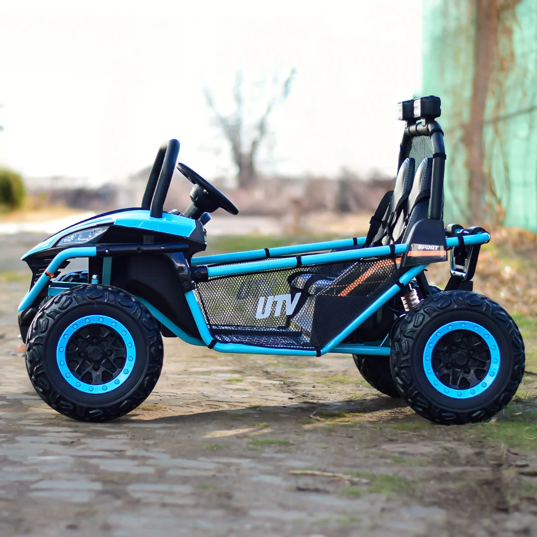 Elektriline lasteUTV Dune-Buggy, 2 istekohta, 200W, 12V, EVA-rattad, sinine - Pilt 2