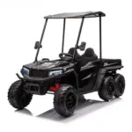 Premium 2-kohaline laste UTV, Gladiator stiilis, 180W 12V, pehmed EVA rattad, polsterdatud iste, Bluetooth, must