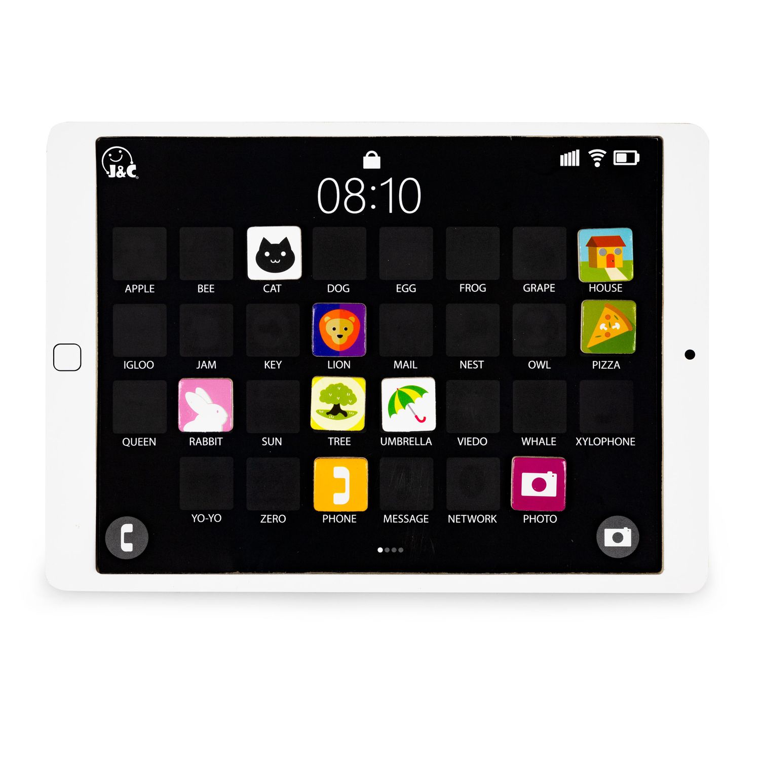 ECOTOYS puidust magnetiline õppetahvel-tablet lastele - Pilt 3