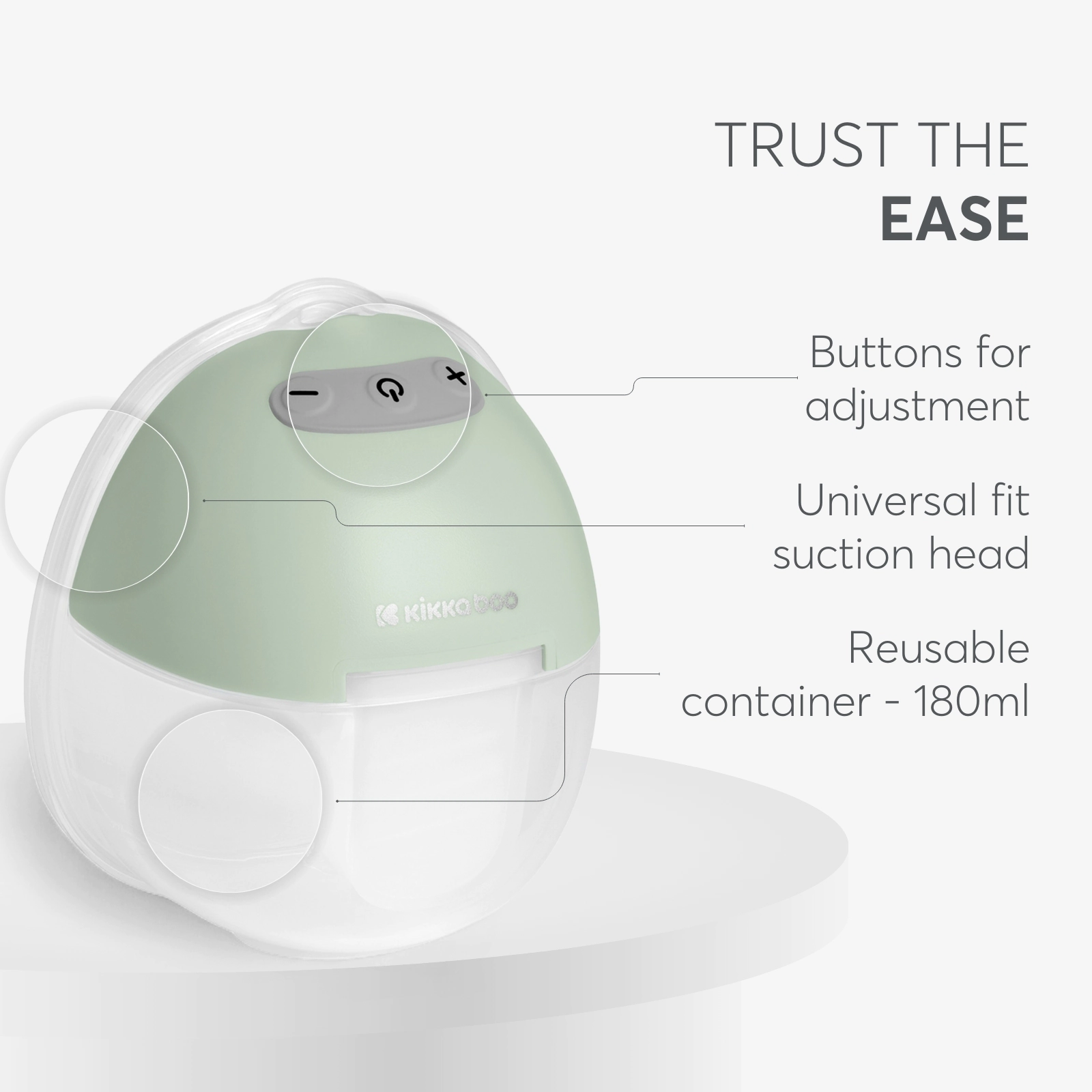 Kikkaboo Iris juhtmevaba hands-free elektriline rinnapump - Pilt 6