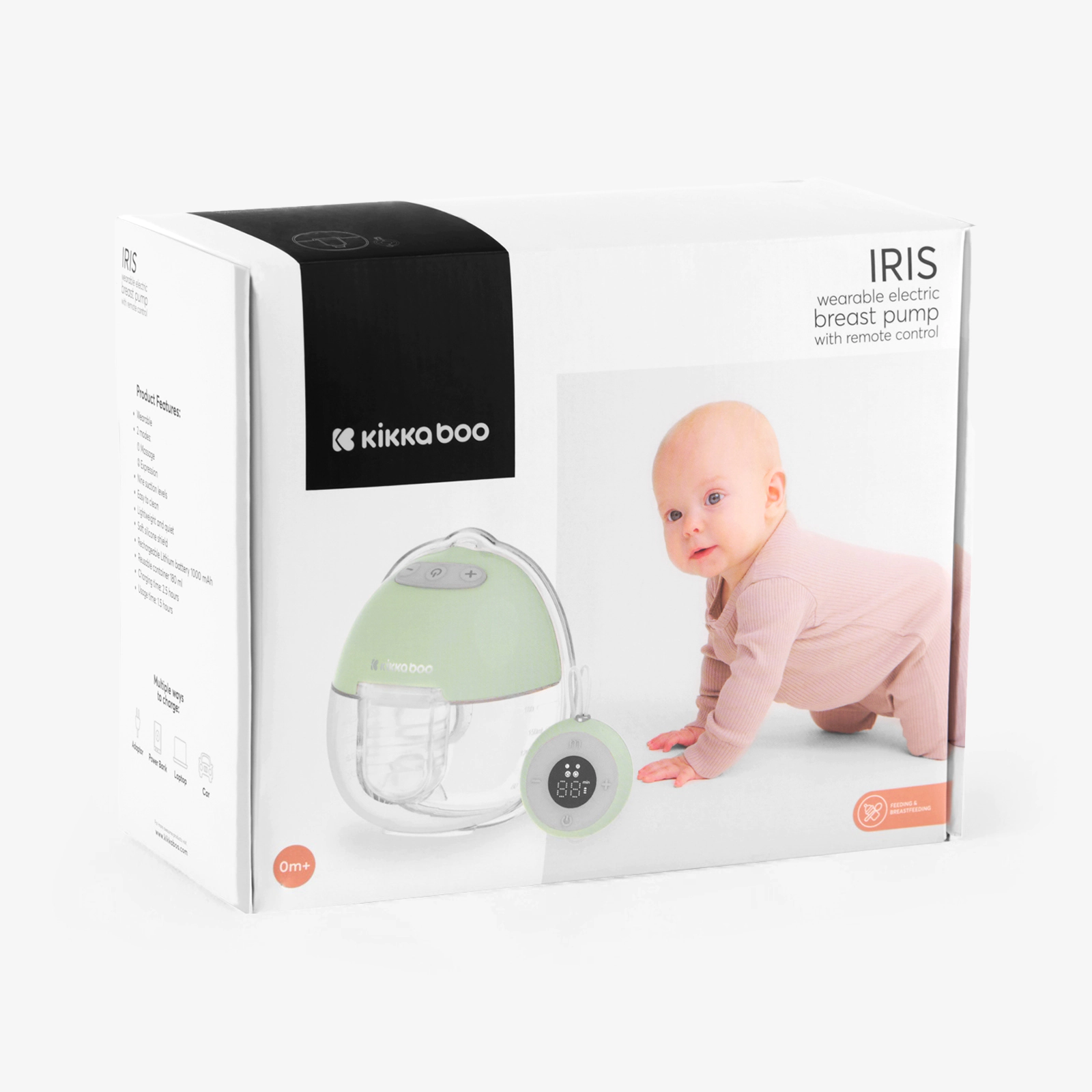 Kikkaboo Iris juhtmevaba hands-free elektriline rinnapump - Pilt 10