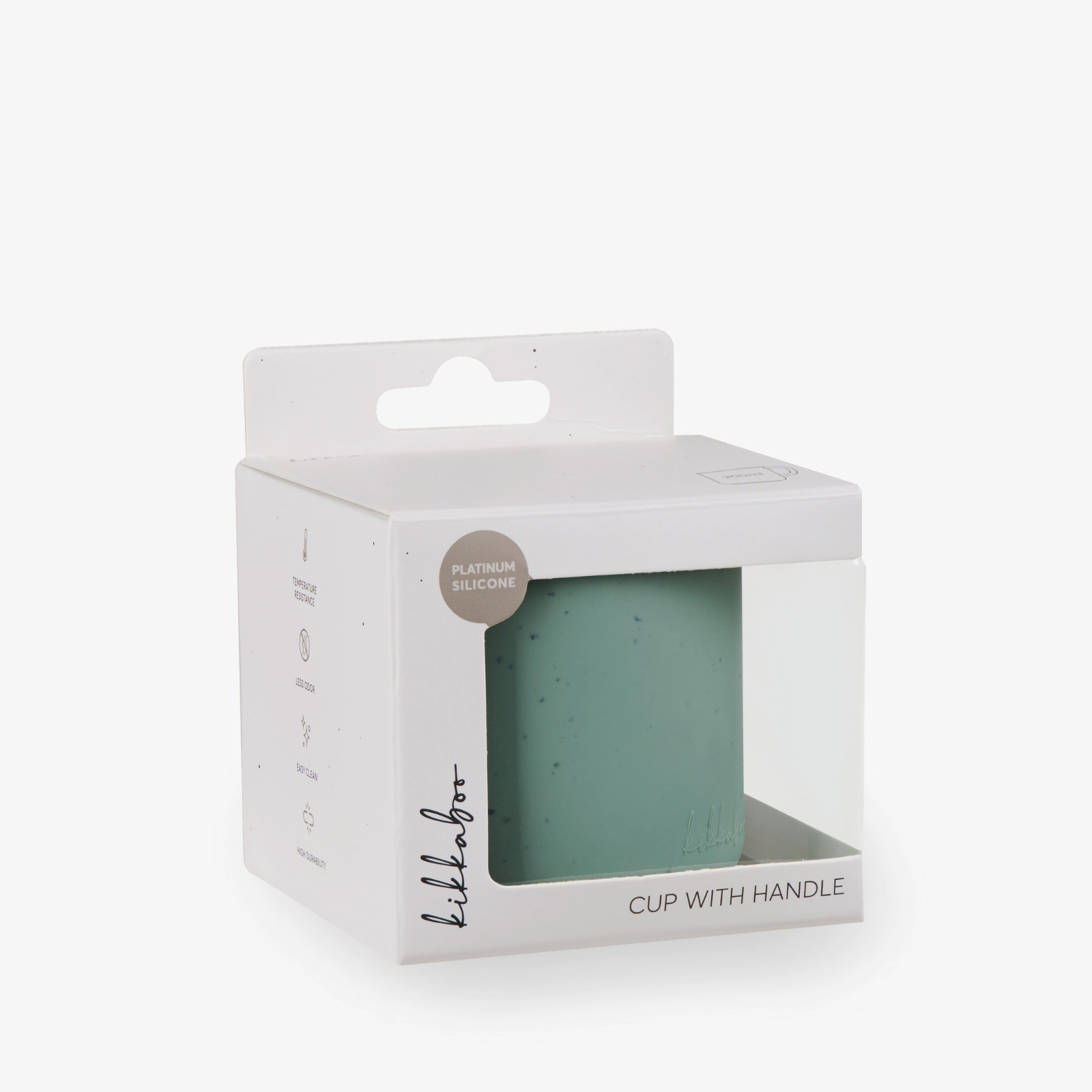 Kikkaboo Platinum Silicone 200 ml silikoonist joogitops käepidemega - Pilt 3