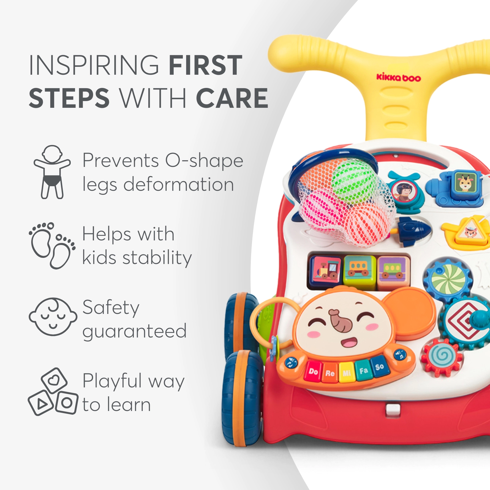 KikkaBoo Play & Grow 3in1 käimistugi - Pilt 7