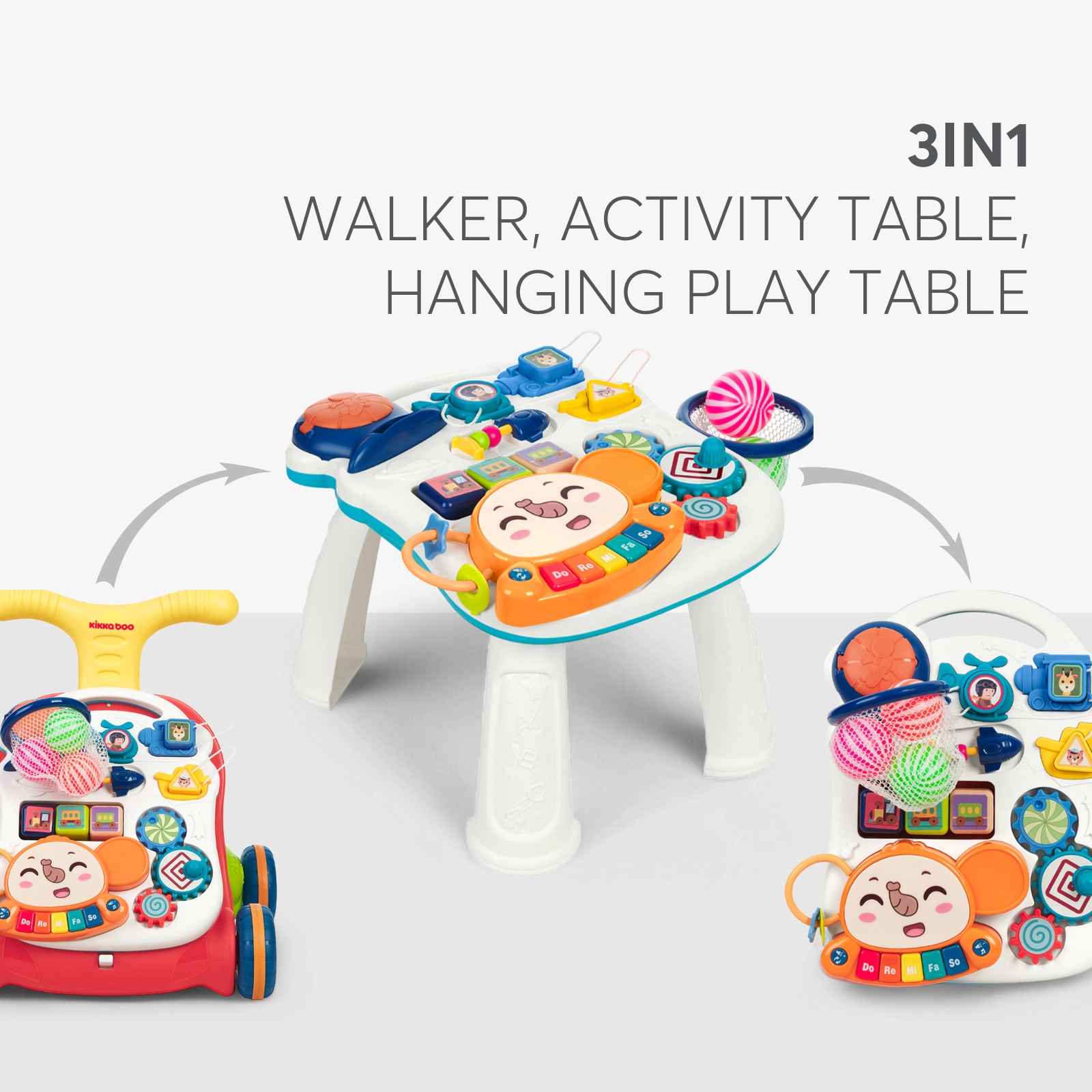 KikkaBoo Play & Grow 3in1 käimistugi - Pilt 2